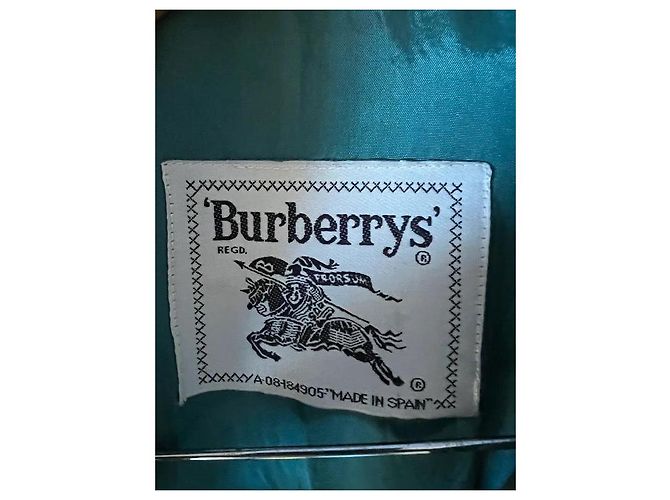 Chaqueta Burberry de algodón verde con logo ecuestre - vista 5