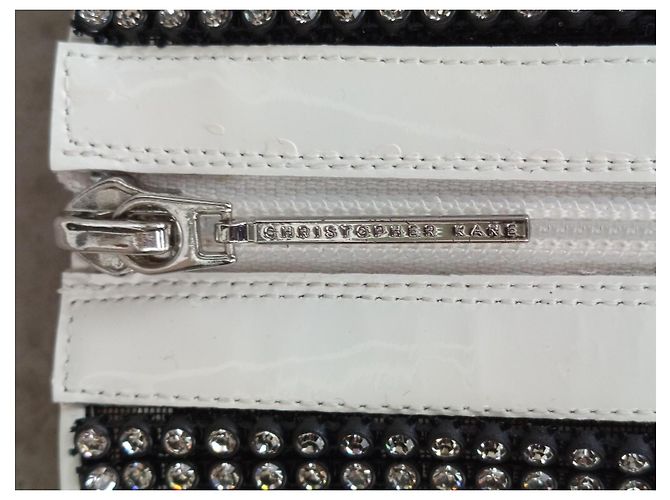 Botines Christopher Kane de charol blanco con cristales Swarovski - vista 7