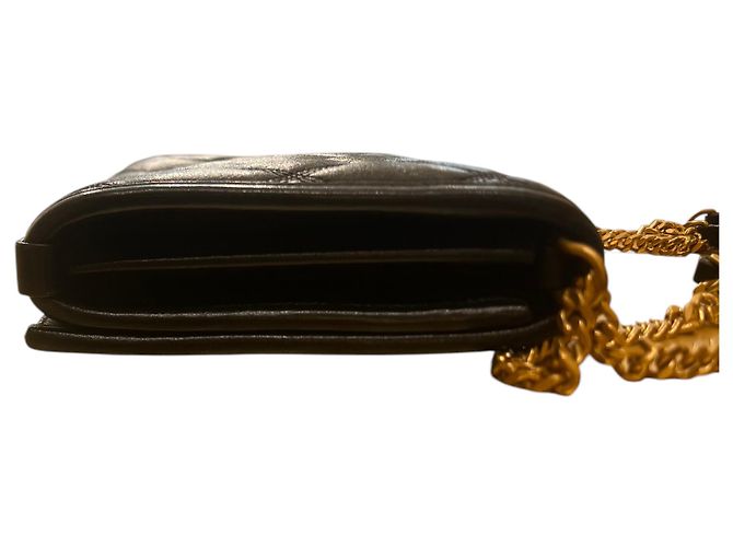 Autre Marque Saint Laurent Becky Chain Quilted Leather Negro - vista 5