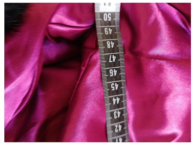 Autre Marque Abrigo de piel de conejo negro para mujer - vista 6