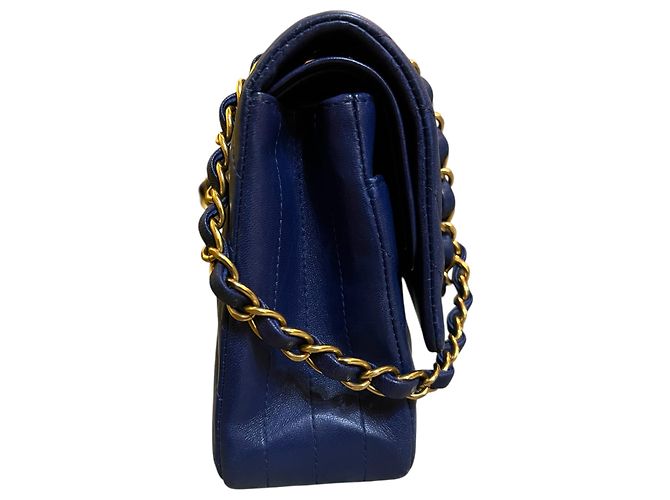 Bolso Chanel Medium Classic Chevron Lambskin Double Flap 2015 - vista 3