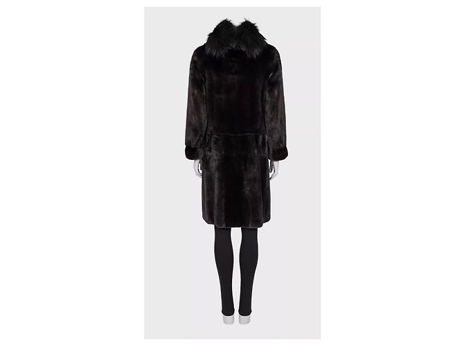 Autre Marque Cappotto Amato Black Straight Cut IT 40 S - vista 3