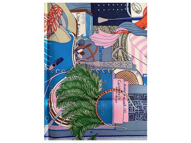 Hermès Carré in seta Bagages à Main 90 cm Multicolore - vista 7