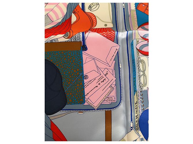 Hermès Carré in seta Bagages à Main 90 cm Multicolore - vista 8