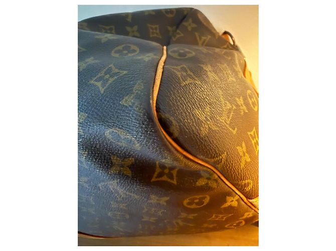 Louis Vuitton Keepall 60 Bandoulière Monogram Canvas Mala de Viagem Marrom Monograma - vista 9