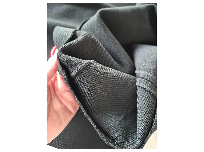 Robe fourreau rayée Prada Noir Bleu - vue 7