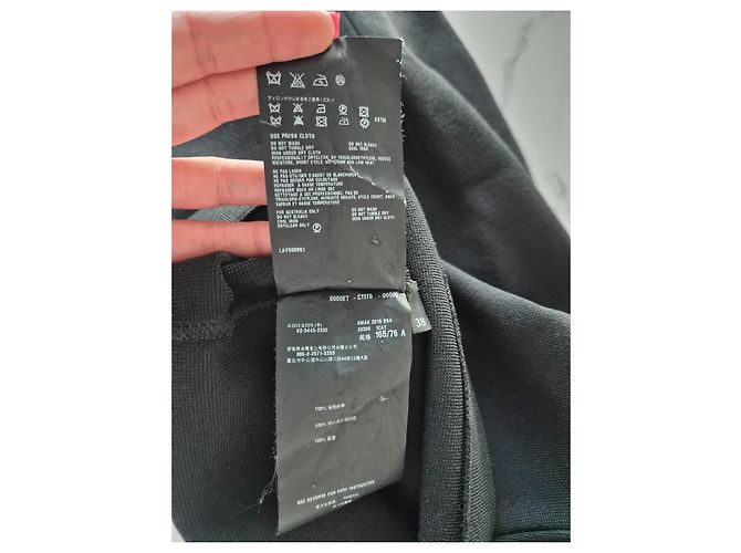Robe fourreau rayée Prada Noir Bleu - vue 9
