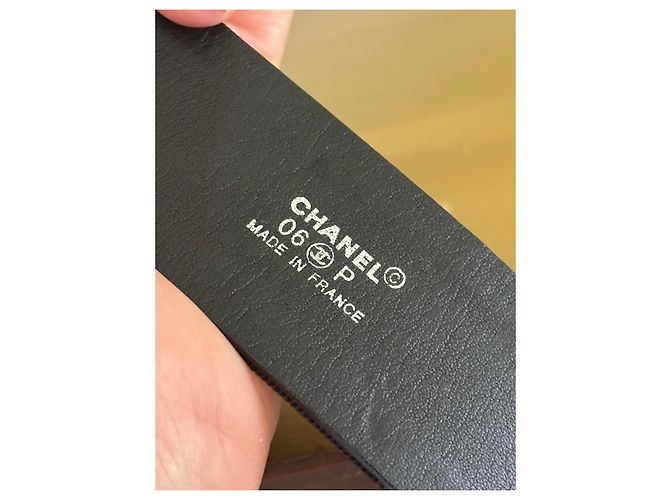 Chanel N°5 bestickter Gürtel Frühjahr-Sommer 2006 Schwarz Weiß - Ansicht 7