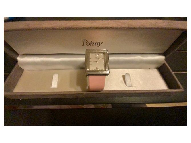 Poiray Ma Première Uhr Rosa Leder Pink Silber Hardware - Ansicht 2