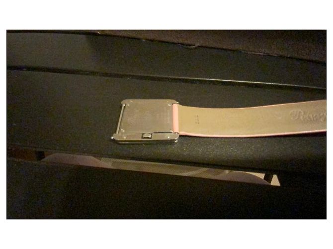 Poiray Ma Première Uhr Rosa Leder Pink Silber Hardware - Ansicht 5