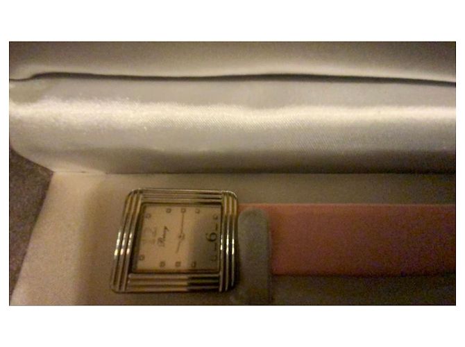 Poiray Ma Première Uhr Rosa Leder Pink Silber Hardware - Ansicht 7