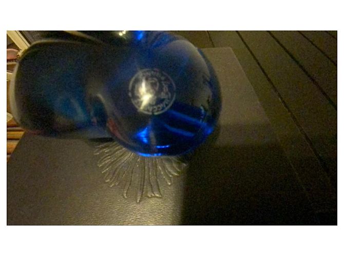 Baccarat Fermacarte Cuore in Cristallo Blu - vista 2