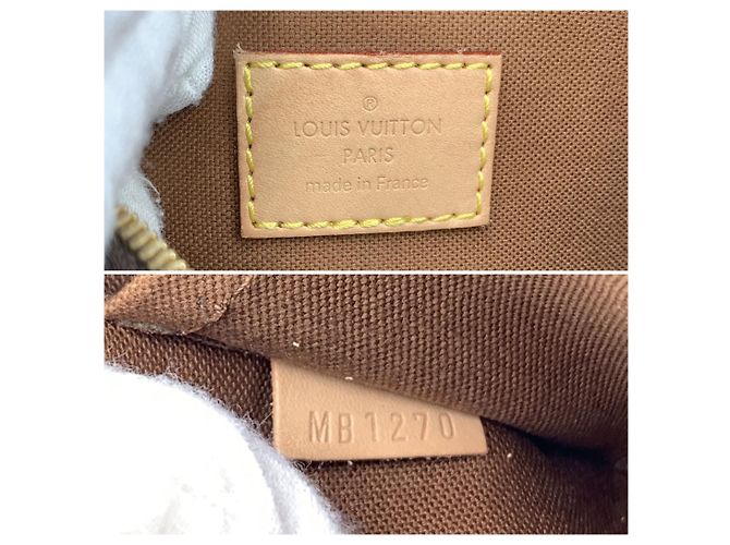 Louis Vuitton Monogram Canvas Multi Pochette Accessoire Green Crossbody Bag Brown - view 6