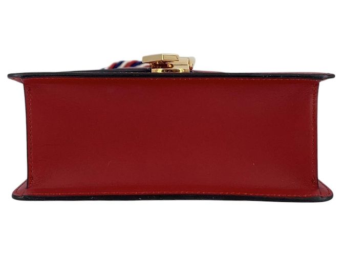 Gucci Mini borsa Sylvie Web in pelle rossa con 1 tracolla Rosso - vista 4