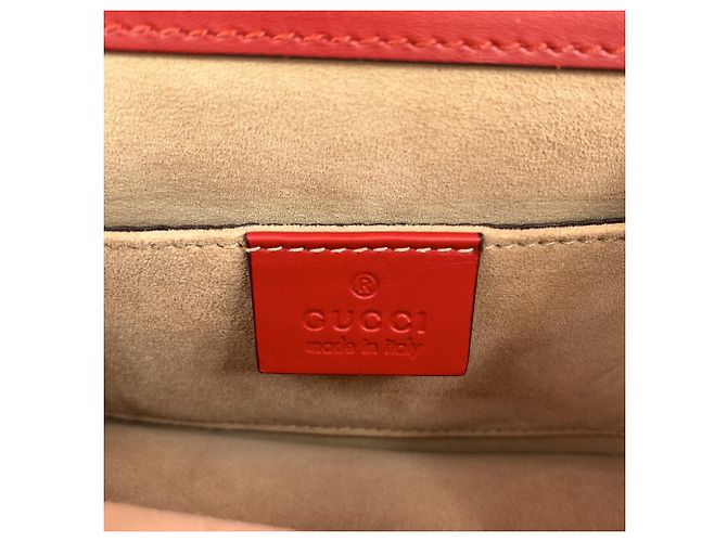 Gucci Mini borsa Sylvie Web in pelle rossa con 1 tracolla Rosso - vista 6