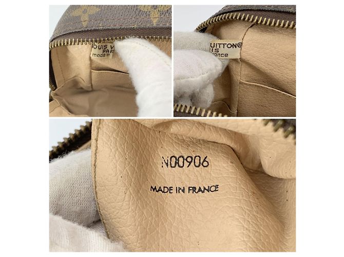 Louis Vuitton Borsa a Clutch Vintage Brown Monogram Canvas Trousse Toilette 28 Marrone - vista 6