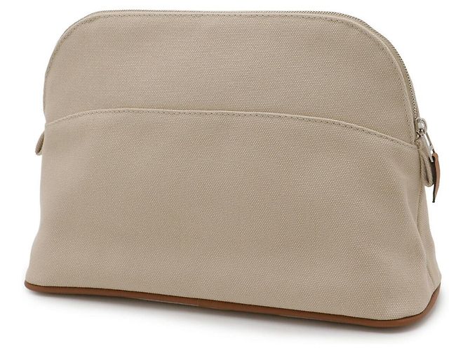 Hermès Bolide25 Canvas Pouch Beige - Ansicht 2