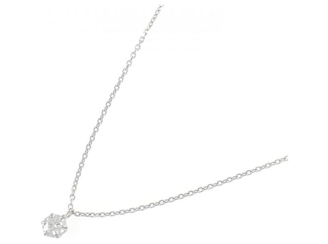 Autre Marque Pt850 Diamantenhalskette Silber - Ansicht 2