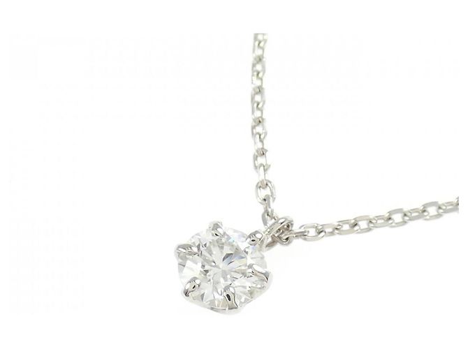Autre Marque Pt850 Diamantenhalskette Silber - Ansicht 3