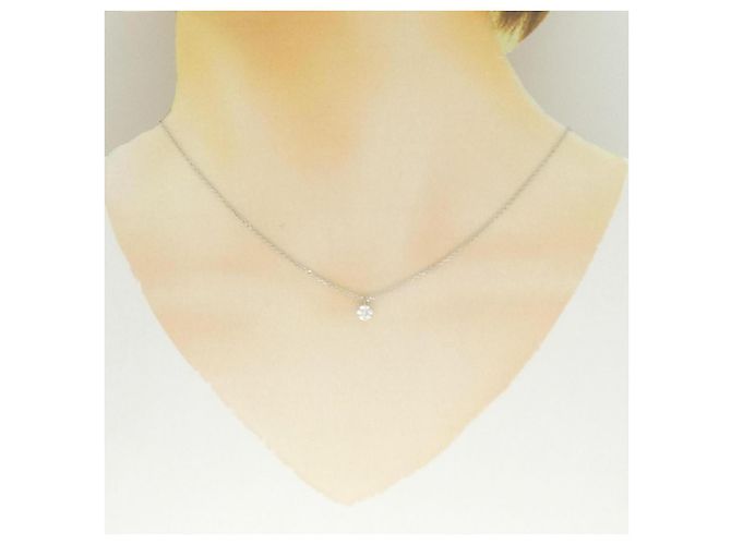 Autre Marque Pt850 Diamantenhalskette Silber - Ansicht 6
