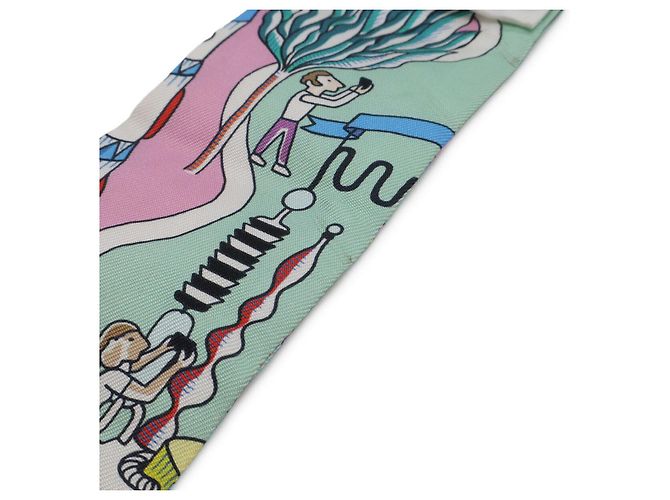 Pañuelo de seda Hermès Twilly Multicolor - vista 3