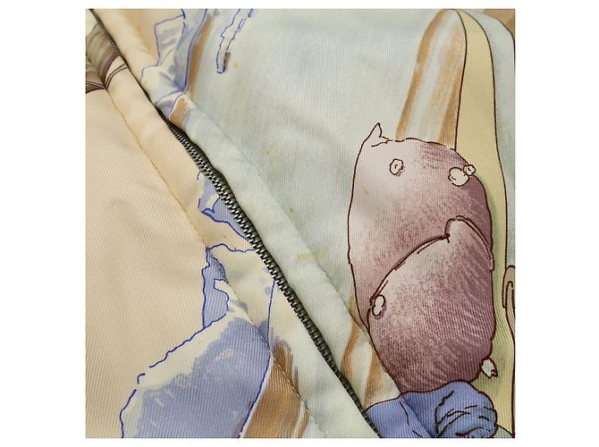 Chaleco de plumón y seda Hermès GRONLAND XL Multicolor Beige - vista 7