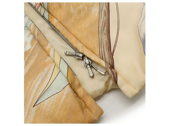 Chaleco de plumón y seda Hermès GRONLAND XL Multicolor Beige - vista 8