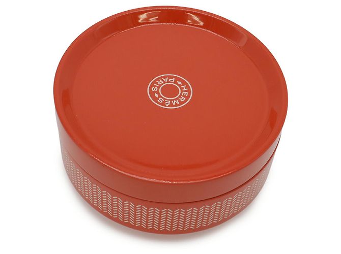 Hermès BoudoirPM Lack-Accessoire-Box Orange - Ansicht 2