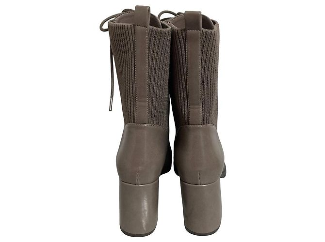 Autre Marque Botas de malha com atacadores Rienda Marrom - vista 3