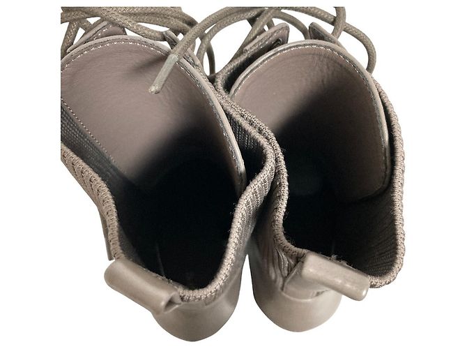 Autre Marque Botas de malha com atacadores Rienda Marrom - vista 5