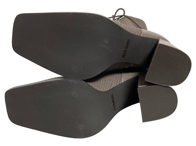Autre Marque Botas de malha com atacadores Rienda Marrom - vista 6
