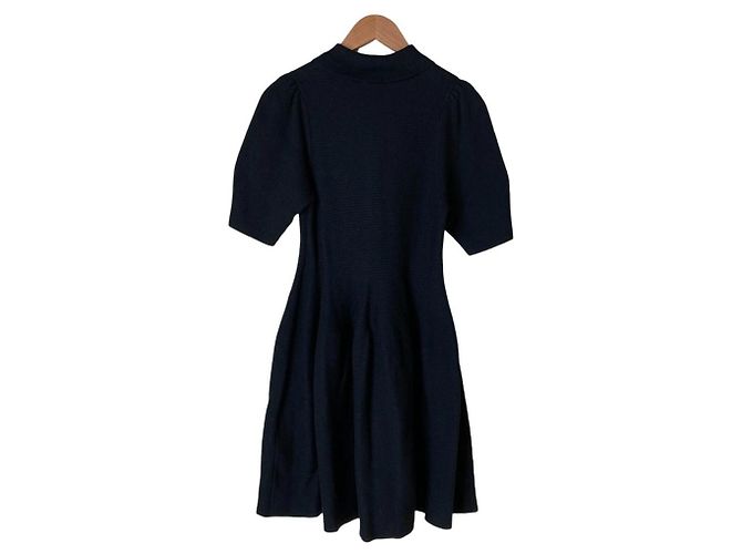 Autre Marque Snidel Rippstrick-Kleid Schwarz - Ansicht 2