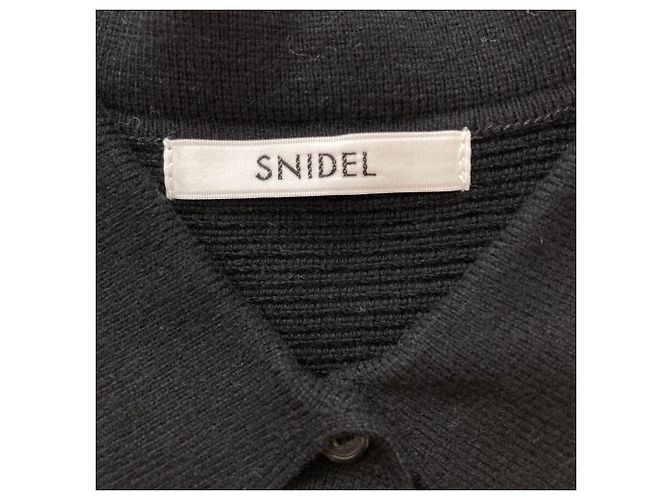 Autre Marque Snidel Rippstrick-Kleid Schwarz - Ansicht 3