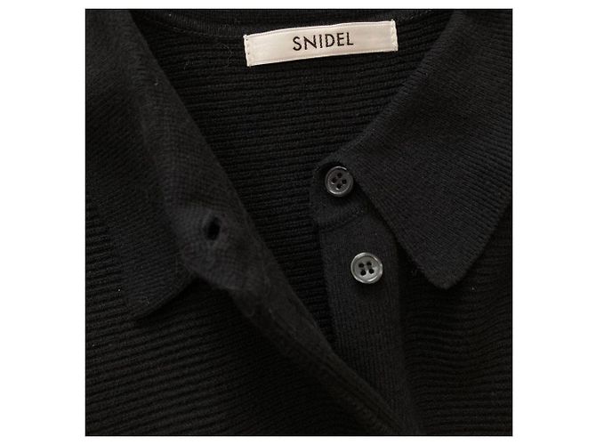 Autre Marque Snidel Rippstrick-Kleid Schwarz - Ansicht 4