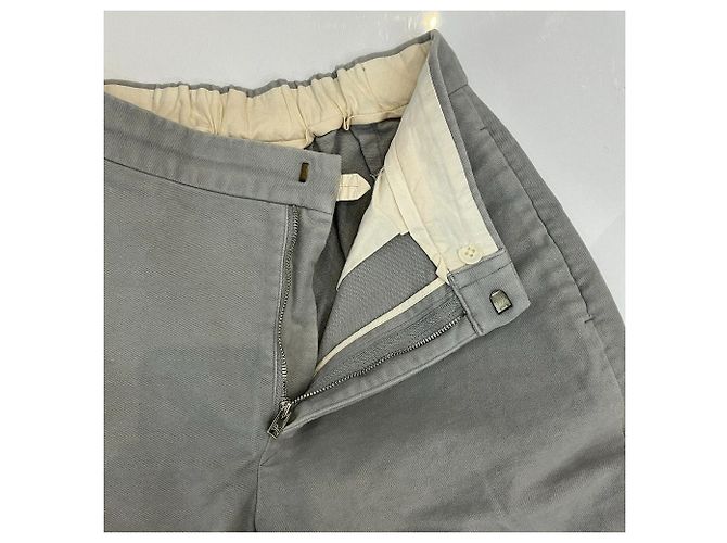 Autre Marque 45R Brushed Stretch Slim Pants Brown Grey - view 4