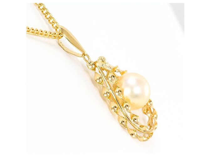Autre Marque Colar de pérolas Au750 Dourado - vista 2