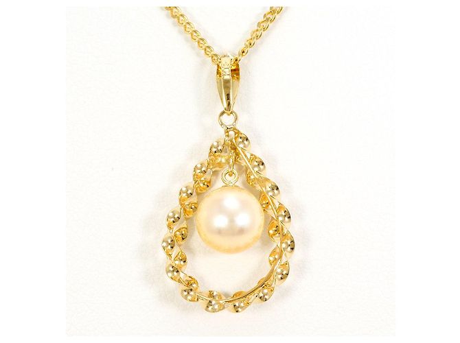 Autre Marque Colar de pérolas Au750 Dourado - vista 3