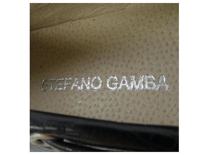 Autre Marque Chaussures en cuir Stefano Gamba Noir - vue 6