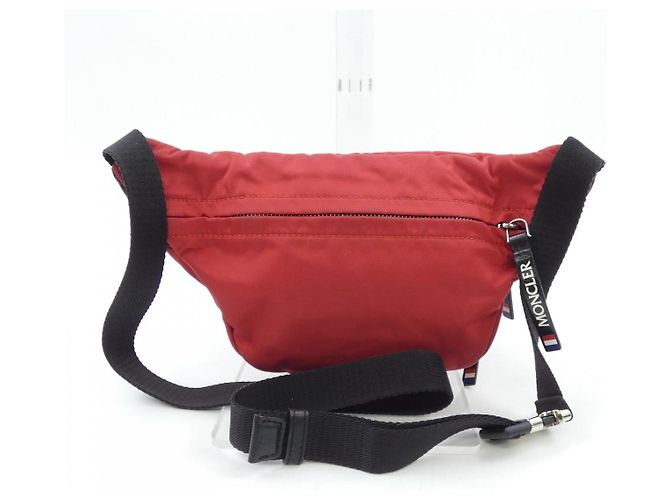 Bolsa de ombro Moncler vermelha de têxtil Vermelho - vista 3