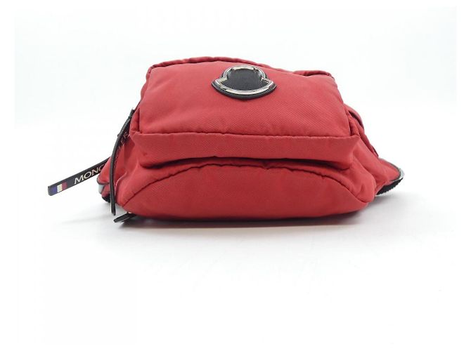 Bolsa de ombro Moncler vermelha de têxtil Vermelho - vista 4