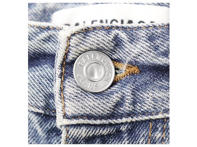 Balenciaga Jeans aus Baumwolle Blau - Ansicht 3