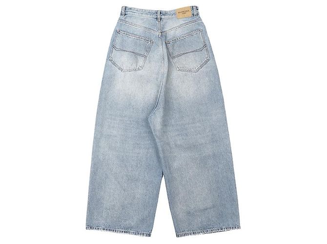 Balenciaga Jeans aus Baumwolle Blau - Ansicht 7