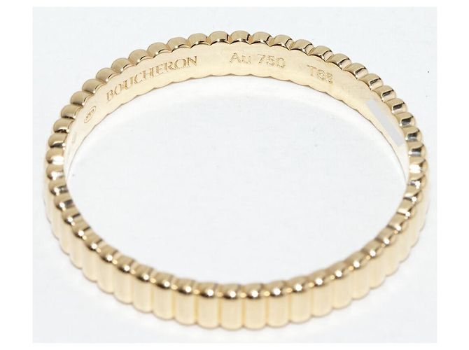 Boucheron Quatre Grosgrain Au750 Ring Größe 24 Golden - Ansicht 4