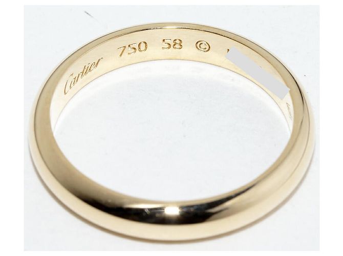 Cartier 1895 Ehering Au750 Ringgröße 17 Golden - Ansicht 4