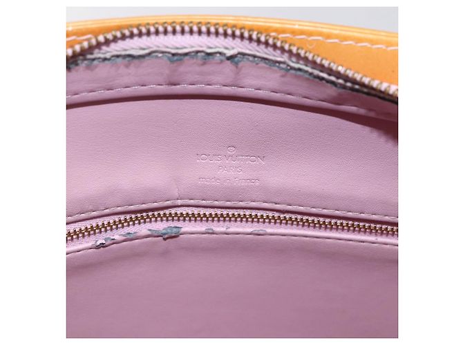 LOUIS VUITTON Monogram Vernis Houston Hand Bag Rose M91054 LV - vista 10