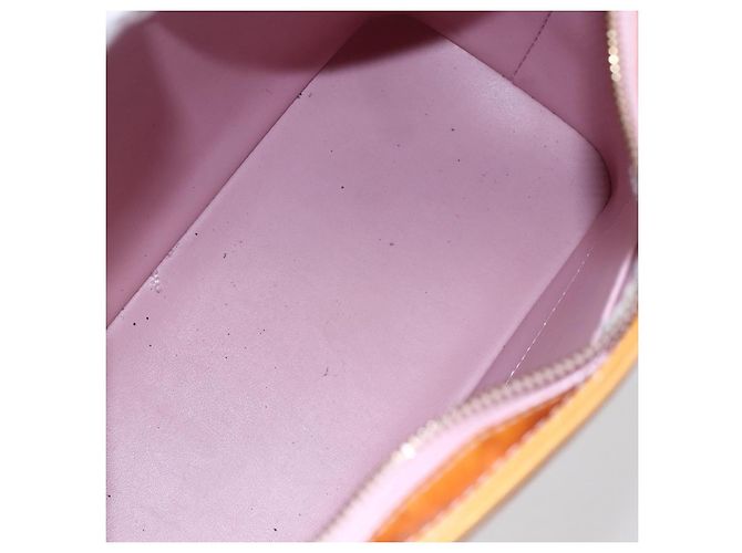 LOUIS VUITTON Monogram Vernis Houston Hand Bag Rose M91054 LV - vista 11