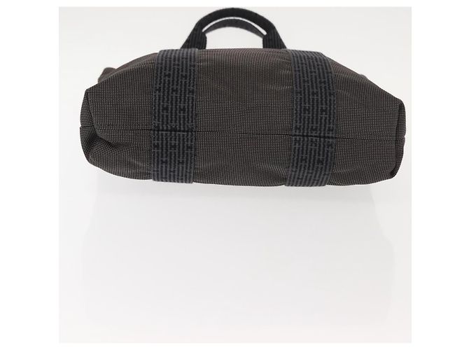 Hermès HERMES Her Line Kabas Tote Bag Canvas Gray Silver - vista 5