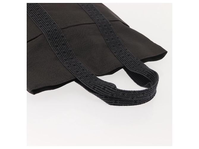 Hermès HERMES Her Line Kabas Tote Bag Canvas Gray Silver - vista 6