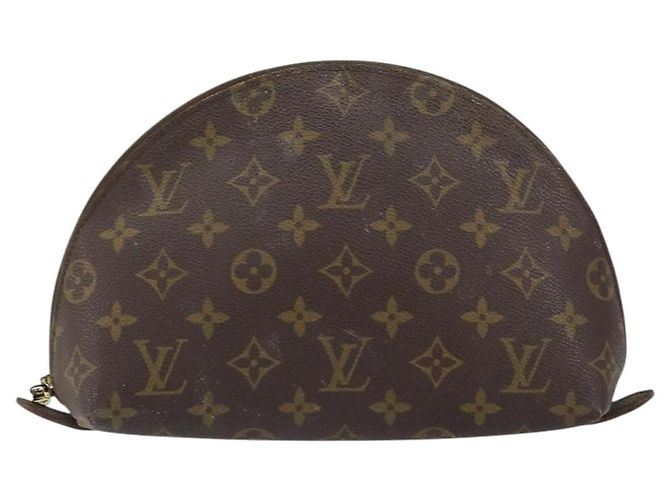 LOUIS VUITTON Monogram Trousse Demi Ronde Cosmetic Pouch M47520 LV - vista 13