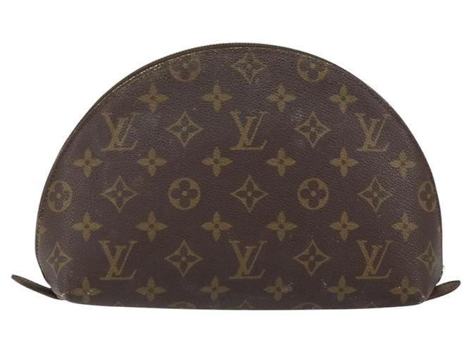 LOUIS VUITTON Monogram Trousse Demi Ronde Cosmetic Pouch M47520 LV - vista 2